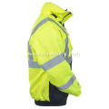 Men's High-Visibility Waterproof Insulated Hooded Jacket